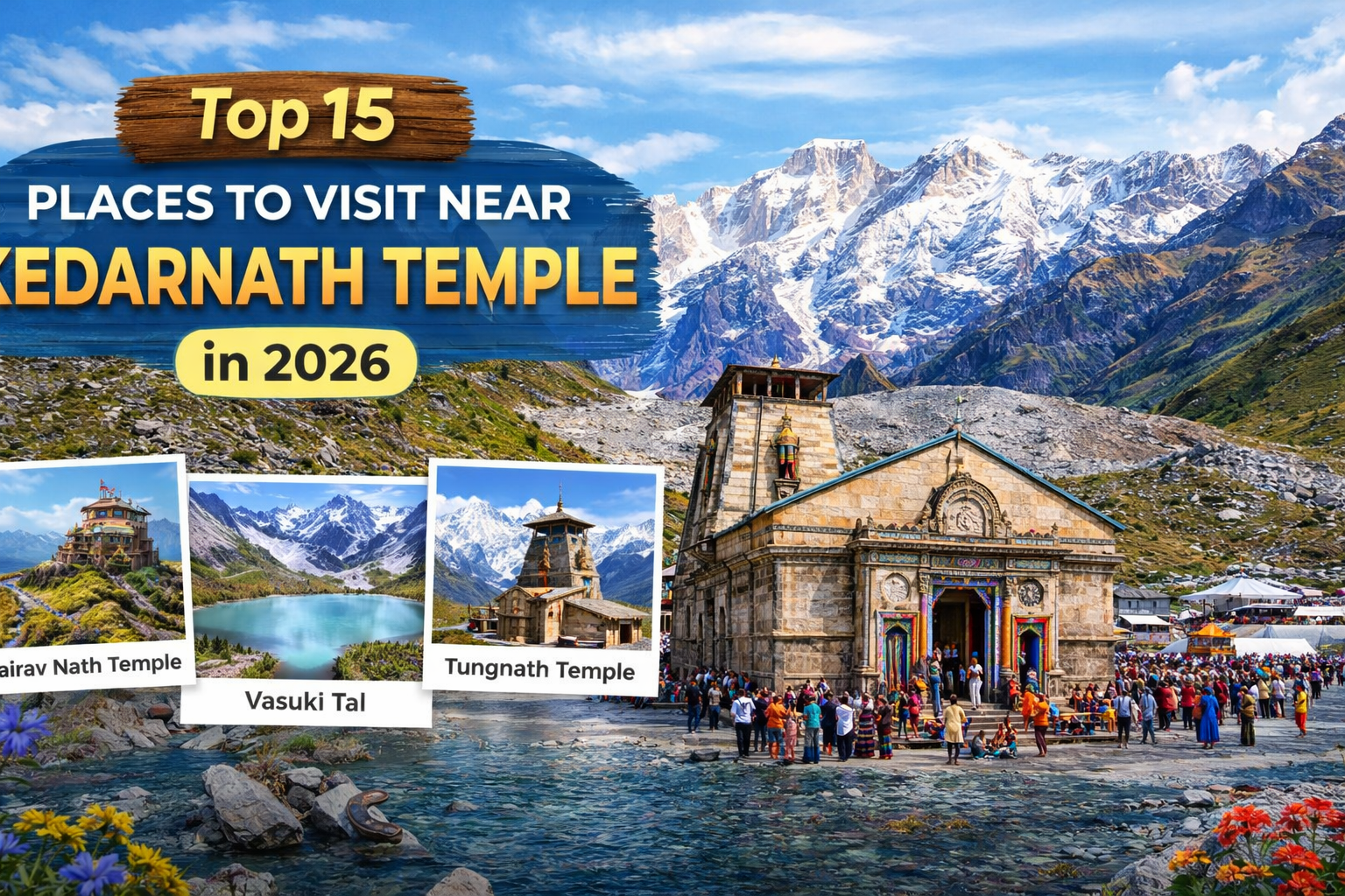 Top 15 Places to Visit Near Kedarnath Temple in 2026 (Things to Do & Travel Guide)